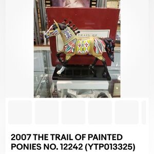Vibrant Trail of Painted Ponies Horse Sculpture